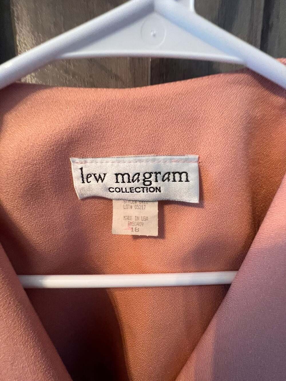 Lew Magram Collection Pink Embroidered Blazer Jacket Style 8417 Size 18